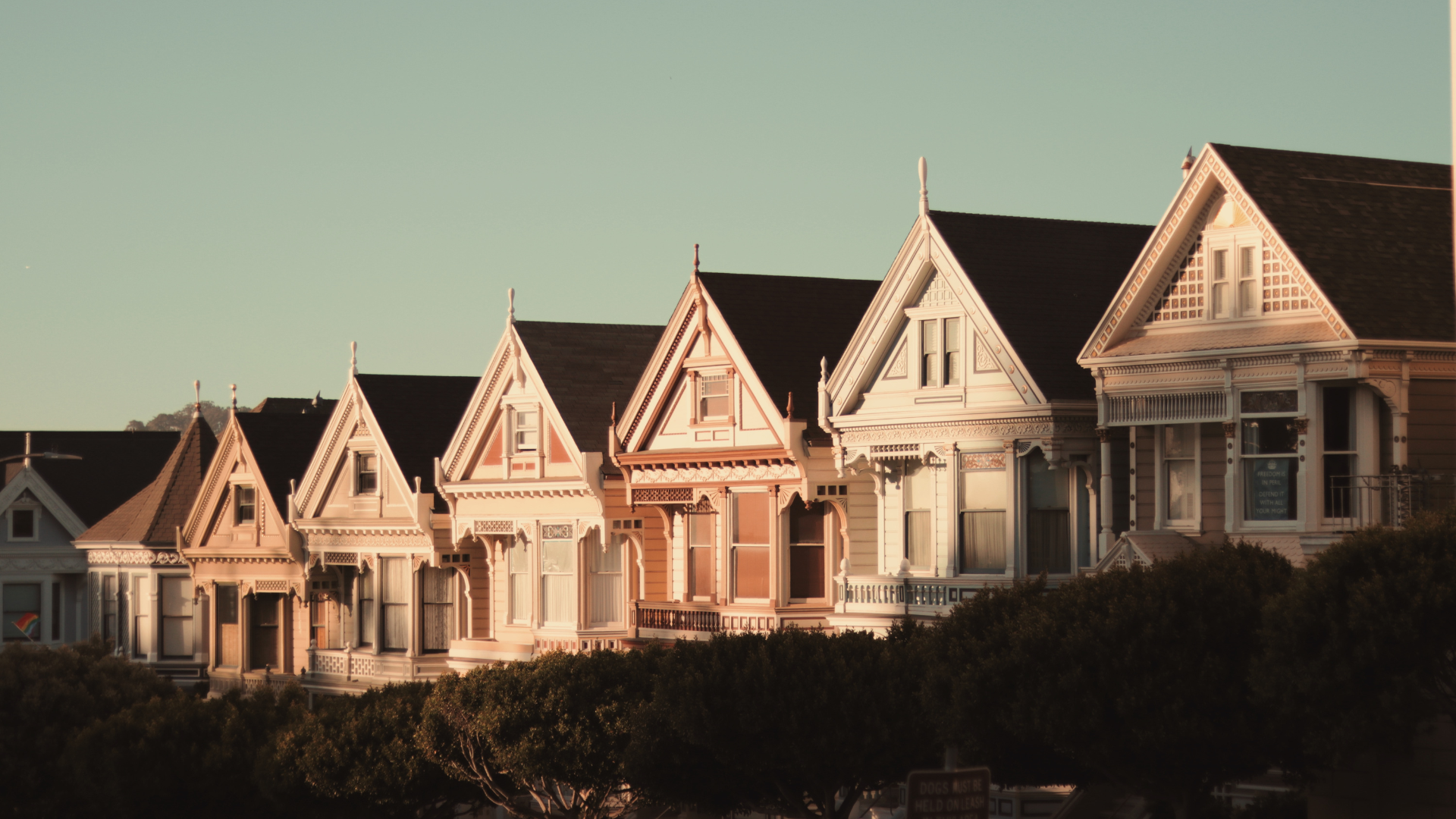 An image of a row of houses in southern Ontario