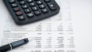 An image of some financial statements for an owner managed business in Toronto.